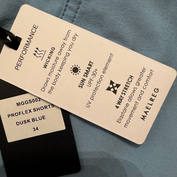 Size 34 man’s short pants very nice blue color not shows on a picture brand new - Picture 4 of 6